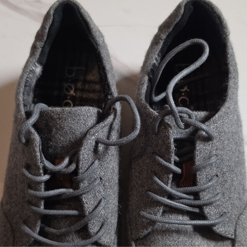 bøc Gray Fabric Lace-Up Sneakers Men's US 8 Comfort Casual Shoes‎